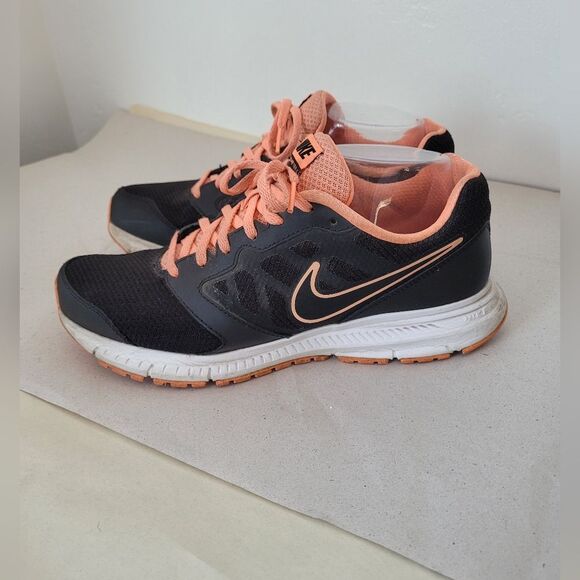 Nike Downshifter 6 Running Shoes Sneakers Athletic Women Black Coral Pink 9.5 - Picture 2 of 10